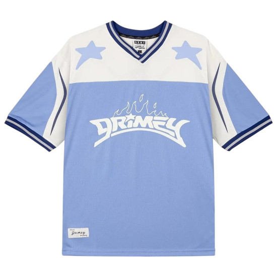 Grimey Unisex κοντομάνικη μπλούζα Infamous Deeper V Neck Oversize Tee